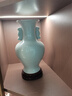 九藏尊品景德镇陶瓷器仿古花瓶影青釉官窑裂纹客厅家居装饰工艺品摆件 青瓷冰片鱼尾瓶（高33㎝宽16㎝） 实拍图
