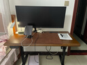 木藝生3cm高端实木电动升降桌电脑桌台式电竞桌子办公书桌可升降工作台 【升级线盒】双电机3cm实木胡桃色 120*60【免费送装】 实拍图