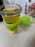 Glasslock 韩国进口玻璃水杯加厚可爱情侣杯随手杯可爱透明茶杯 钢化玻璃不带刻度绿附杯套450ml 实拍图