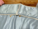 京东京造 250D牛奶丝印花 冰丝席 抗菌A类可水洗 三件套 1.5m蓝 清风杏语 实拍图