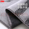 金号纯棉加厚加大枕巾吸汗透气亲肤枕头巾灰色1条 80*50cm 170g 实拍图