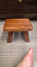 贤木良品实木小板凳复古客厅家用垫脚矮凳成人洗衣服大人甩腿小木凳子 浅咖宝宝迷你13高 实拍图