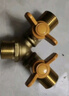 德岐 黄铜燃气阀 内外丝Y型羊角阀球阀 开关转换接头 【京仓】2外1内三通阀 实拍图