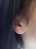 蔓笙999足银如意结耳钉女养耳洞耳环2025新款螺丝拧设计感耳骨钉耳饰 小号如意耳钉【999足银】一对 实拍图