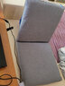 柴扉園（CHEERFUL GARDEN）柴扉园日式折叠椅懒人沙发座椅单人沙发椅床上靠背椅卧室飘窗座椅 001浅灰色 小号83X39X7.5cm 实拍图
