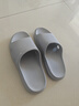 洁丽雅老人防滑拖鞋女士夏季室内家居家中老年浴室洗澡防臭家用凉拖鞋女 灰色 40-41 (标准码) 实拍图