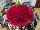 来一客情人节红玫瑰生日花束鲜花速递同城配送全国表白求婚礼物 11朵红玫瑰-满天星辰 实拍图