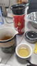 户外旅行茶具套装家用礼物送礼便携式收纳包陶瓷快客杯泡茶壶茶杯 雅黑一壶三杯带包 实拍图
