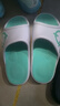 准者运动拖鞋男天际1夏季防水防滑软弹凉鞋室内外穿厚底涉水一字拖鞋 白/绿 【高弹防水按摩底 天际1 】 43 实拍图