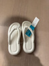 果洛菲（GUOLUOFEI）夏季踩屎感EVA人字拖男沙滩平底凉鞋防滑浴室拖鞋女 白色 36-37 实拍图