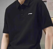 李宁翻领polo衫男士短袖衣服春夏新款夏季纯棉休闲透气半袖t恤男T 实拍图