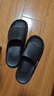 回力静音男士室内户外穿厚底防滑速干洗澡凉拖鞋HL3A23黑色42-43码 实拍图