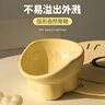 licheers猫碗陶瓷狗猫食盆宠物猫粮喝水高脚斜口防打翻喂食碗护颈猫咪用品 实拍图