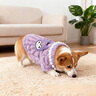 MIKI PAD狗狗衣服秋冬款加绒保暖猫咪衣服小型犬比熊雪纳瑞泰迪公主可爱风 紫色 L背长30cm（参考体重6-10斤） 实拍图