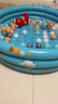 哈比树 儿童海洋球池家用充气加厚幼儿园游戏围栏带100个波波球宝宝玩具 实拍图