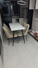 顾家家居（KUKA）现代简约岩板餐桌家用饭桌餐桌椅组合DS7178T 1.2M单桌+折耳灰椅4 实拍图