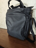 新潮代单肩包男帆布大容量斜挎包休闲手提公文包男士多功能邮差包 灰色涤纶款【可放A4纸张/可放15.6寸电脑】 实拍图