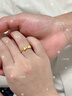 周大福 爱心蝴蝶结活口黄金戒指女(工费160)约3.35g EOF100 实拍图