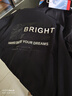 京东京造【凉感印花T】短袖男士t恤男抗菌防螨 bright黑色 L 实拍图