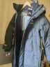 鸭鸭（YAYA）王一博同款冰壳羽绒服女长款过膝冬季新款时尚情侣男女泡芙外套HY 青光黑色（冰壳2.0男女同款） S (165) 实拍图
