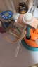 WOIBABY适配贝亲直饮吸管奶瓶配件学饮吸管水杯盖宽口径手柄三代通用 粉色（12个月+）吸管弹力杯盖+手提绳+手柄 实拍图