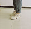 森馬男鞋2025秋季新款休闲百搭小白鞋子男士软底轻便厚底增高板鞋男款 米色 38 实拍图