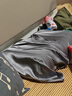 太湖雪真丝枕巾100%桑蚕丝16姆米绸枕头巾一只装丝滑成人枕头套差旅学生 冰川灰48*74cm 1支 装 实拍图