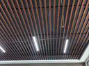 得焺办公室吊灯LED长条灯会议室办公灯吊线灯写字楼商场健身商业照明 黑色直角120*10-36W白光 实拍图
