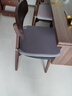 远舰全实木椅子餐椅家用靠背椅中古风原木风奶油风书桌椅简约餐桌椅子 胡桃木色+黑色皮软包 1把（整装发货免安装 两把起发） 实拍图