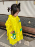 牧萌儿童雨衣带书包位男童女童女孩加长全身学生雨披 黄色恐龙 XL 实拍图