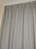 金蝉窗帘家用遮光客厅卧室双面雪尼尔高遮光窗帘挂钩式 冰河灰270*250 实拍图