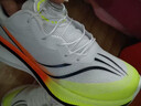回力瑞赤兔Pro儿童专业跑步鞋男秋季皮面防水中7大童学生版轻便运动跑鞋 白桔绿【送太空手表】 网面透气 34 实拍图