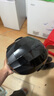AD新国标电动车头盔男女士四季通用揭面盔冬季保暖防雾电瓶车安全帽男款夏季防晒轻便摩托车骑行半盔 亮黑【新国标B类】透明 均码 实拍图