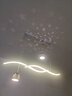昔美浪漫星空餐厅吊灯简约长条一字奶油风饭厅灯现代简约餐桌吧台灯具 A白-90CM无极遥控 实拍图