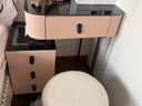 睡小蛙实木智能梳妆台2025新款轻奢卧室简约现代小型收纳柜化妆桌 整装  【全实木】少女粉 玻璃单桌 实拍图