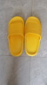 佳途儿童拖鞋 一次性拖鞋室外凉拖可便携防滑浴室洗澡鞋子 黄色34-35 实拍图