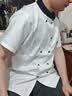 龙伟联合夏季厨师服网眼短袖厨房工作服食堂实操服厨衣薄款炊事员套装定制 实拍图