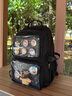 爱迪生发明家初高中生书包护脊背包二次元DIY痛包高颜值双肩包 2552-1 黑色 实拍图