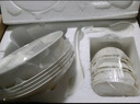 万享釉下彩36头纯白陶瓷碗碟餐具套装家用套餐碗筷盘子乔迁送礼 实拍图