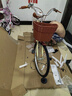 凤凰（Phoenix）自行车千鹤女式轻便成人城市学生儿童通勤车 24英寸单速 米黄色 实拍图