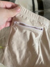 女士旅游外出防偷防盗内裤旅行安全裤平角纯棉有兜带大口袋双拉链 肤色 2XL 推荐110-130斤 实拍图