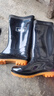 双星八特 高筒雨鞋雨靴男防滑塑胶雨天 38cm码男女通用 44码 实拍图