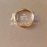 周六福（ZLF）  黄金戒指女款硬金三生三世足金素圈指环 定价单个 光面11号-0.82g 实拍图