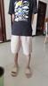 鸿星尔克（ERKE）童装男女大小童涤纶夏季速爽透气五分短裤沙丘色160 实拍图
