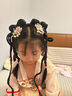 BQI女童汉服假发古风头饰一体儿童假发包古装造型盘发垫元旦新年发饰 实拍图