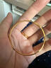 明牌珠宝妇女节礼物足金简约主义光版叠戴黄金手镯送礼女AFI0019工费400 足金实心手镯 5.8直径 约9.37克 实拍图