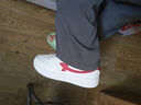 特步情侣男女板鞋小白鞋空军一号冬季革面保暖运动板鞋休闲鞋 实拍图