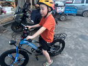 凤凰山地自行车男女变速山地车碟刹青少年儿童自行车学生单车 星际 蓝灰【铝架】21速+后座车灯+三刀 20寸【适合125-160cm】 实拍图