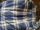 无印良品（MUJI）男式 马德拉斯格纹纽扣领短袖衬衫男士衬衣外套纯棉全棉 AC1W8A4S 藏青色格纹 M （170/92A） 实拍图