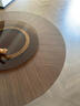 澜彬家居中古风实木餐桌椅组合家用带转盘双叶桌腿圆餐桌饭桌 白蜡木圆桌+8把查理餐椅 1.2米 实拍图